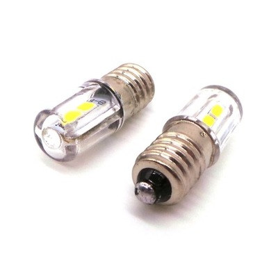 E10 DIODO LUMINOSO LED LUZ 6V BLANCA 300LM  