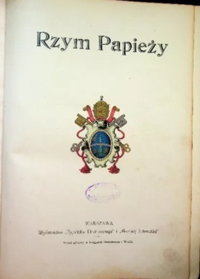 Rzym Papieży 1896 r.