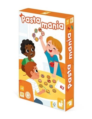 Gra zręcznościowa Pasta mania - gra pamięciowa dla dzieci 4 lata+, Janod