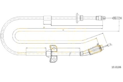 CABLE FRENOS DE MANO VOLVO COFLE  