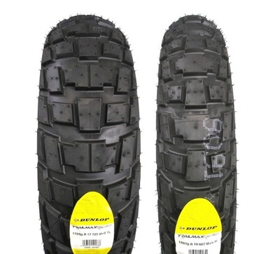 КОМПЛЕКТ. 120/70R19 + 170/60R17 DUNLOP TRAILMAX RAID ПЕРЕД + ЗАД M+S НОВИНКА ПАРА