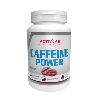 ACTIVLAB CAFFEINE 60 KAPSUŁEK KOFEINA 200MG POBUDZENIE ENERGIA