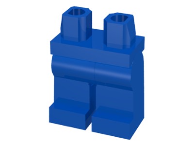 Lego Nowe Nogi Nożki bez nadruku Plain Niebieskie Blue 970c00