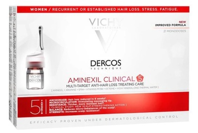 Vichy Dercos Aminexil Clinical dla KOBIET 21 ampułek