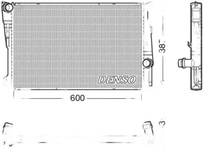 Радіатор wody drm05006 denso фото №1