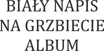 Napis na grzbiecie ALBUM BIAŁYi