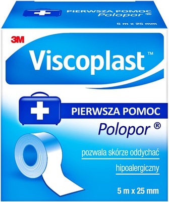 VISCOPLAST POLOPOR PLASTER DO CIĘCIA 5m x 25mm