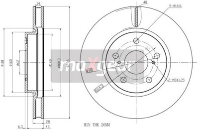 DISCO DE FRENADO LEXUS P. IS 05-  