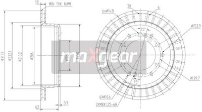 ДИСК HAM. TOYOTA T. LANDCRUISER 03-