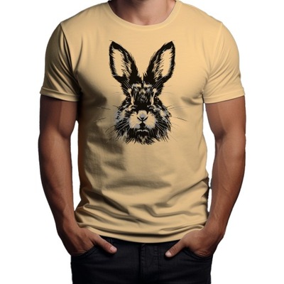 Koszulka T-shirt "Królik" Bawełna L