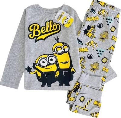 Piżama Minionki Bello szara 116