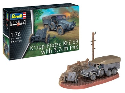 Revell /03344/ Krupp Protze KFZ 69 with 3,7cm Pak