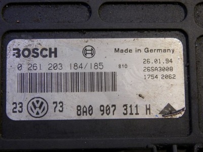 VW КОМПЬЮТЕР ДВИГАТЕЛЯ 1,8 0261203184/185 8A097311H