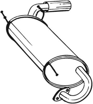 Bosal 171-003 гаситель конечный mazda фото №1