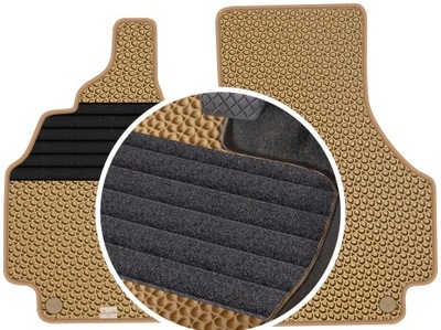 AUDI R8 I CUPÉ 2007-2015 ALFOMBRILLAS GOMA PARA COCHE EVA COLOR BEIGE  