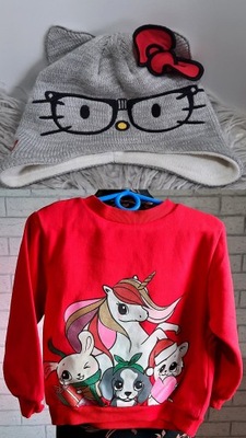 Sweter Czapka Hello Kitty H&M 116