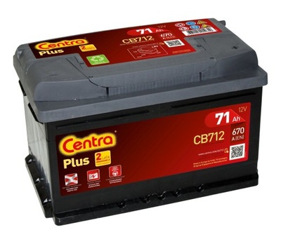 CENTRA PLUS CB712 71AH 670A P+