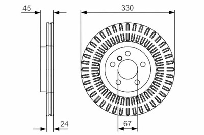 BOSCH DISCOS DE FRENADO 2 PIEZAS PARTE DELANTERA BMW 1 F40 2 F45 2 GRAN TOURER F46  