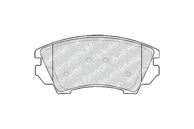 Delphi lp2081 набор тормозных колодок тормозных, тормоза дисковые фото №1