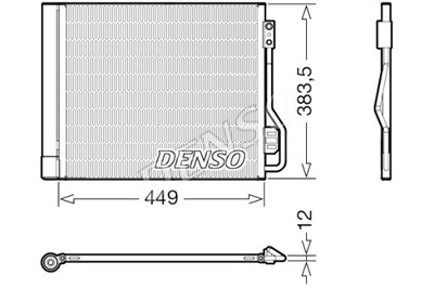 DENSO CONDENSADOR DE ACONDICIONADOR SMART FORTWO 0.8D 1.0 ELECTRIC 01.07-  