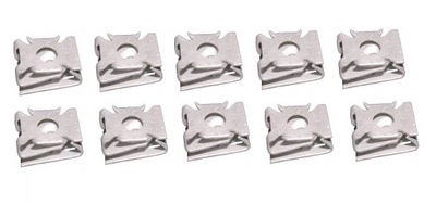 AUDI SEAT SKODA VOLKSWAGEN HOLDERS ASSEMBLY CAPS CHASSIS CLAMPS 10 PCS.  