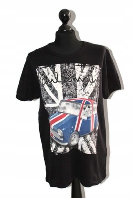 ba802*PAUL SMITH* LONDON T-shirt czarny XL 42