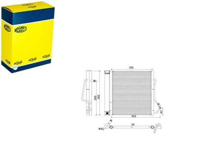 Конденсатор smart cabrio 4500.6 450.432 magneti marelli фото №1
