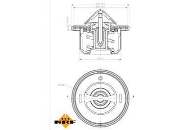 Nrf термостат жидкость охлаждающей subaru forester impreza legacy iv фото №1