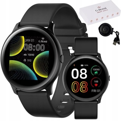 SMARTWATCH MĘSKI G. ROSSI ZEGAREK SPORTOWY POMIARY