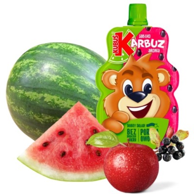 KUBUŚ Mus 100% Jabłko Arbuz Aronia Bez Cukru 100g