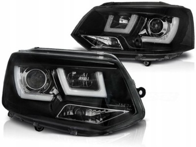 FAROS P. VW T5 10-15 BLACK TRU DRL DIODO LUMINOSO LED U-TYPE  