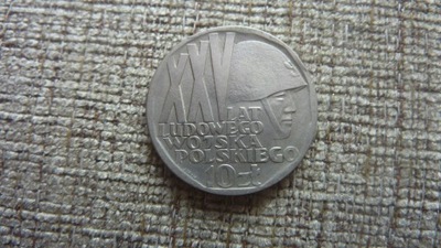 10 zł złotych 1968 rok.XXV lat Wojska Polskiego