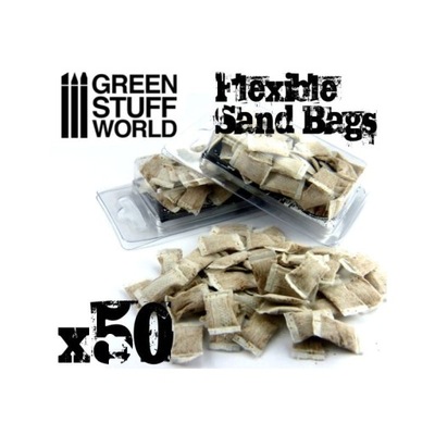 GSW 9216 flexible SANDBAGS [SET 50pcs] (1:35 scale) (worki z piaskiem)