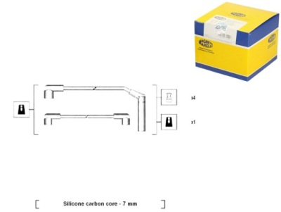 Дроти запалювання magneti marelli md030936 md1391 фото №1