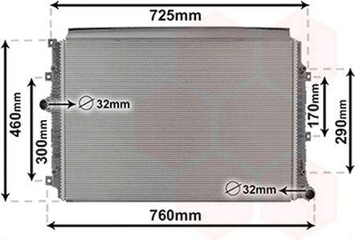 VAN WEZEL 58012704 РАДИАТОР, СИСТЕМА ОХЛАЖДЕНИЯ ДВИГАТЕЛЯ