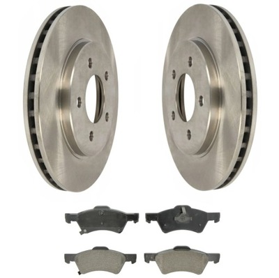 Гальмівні диски + гальмівні колодки перед dodge caravan 3.3 2000-07 фото №1