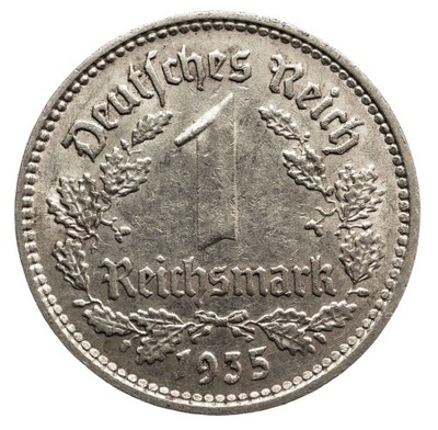 NIEMCY 1 REICHSMARK 1935 A ROK st.2-