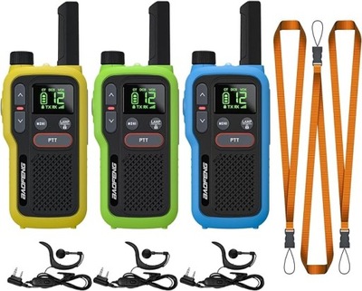 Krótkofalówki walkie talkie 3 sztuki