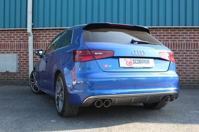 Audi s3 2.0t 8v вихлопна система cat-back тихий scorpion фото №1