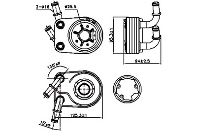 NISSENS AUŠINTUVAS ALYVOS ALFA ROMEO 147 156 FIAT BRAVO II DOBLO DOBLO 