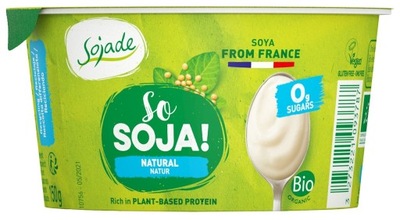 PRODUKT SOJOWY NATURALNY NIE ZAWIERA CUKRÓW BEZGLUTENOWY BIO 150 g - SOJADE