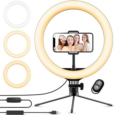 LAMPA PIERŚCIENIOWA RING SELFIE MAKIJAŻ LED 12,8"