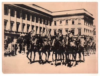 WP II RP - 1 Pułk Szwoleżerów - Defilada - Warszawa - ok1930