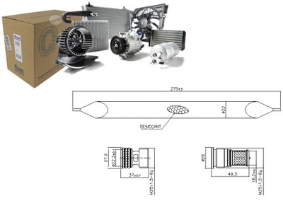 DESHUMECTADOR KLIM NISSENS 95784 LEXUS CT ES GS 13- NISSENS  