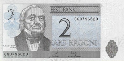 Banknot 2 Korony 2006 - UNC Estonia