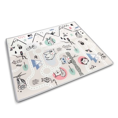 Mata piankowa puzzle duża edukacyjna dwustronna XL
