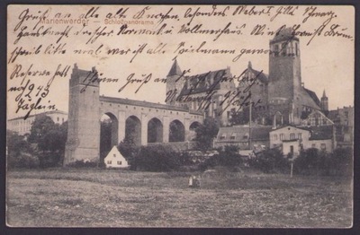Kwidzyn - Marienwerder Schlosspanorama, obieg 1912