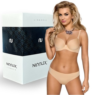 Nipplex biustonosz push-up Ida beżowy 70E