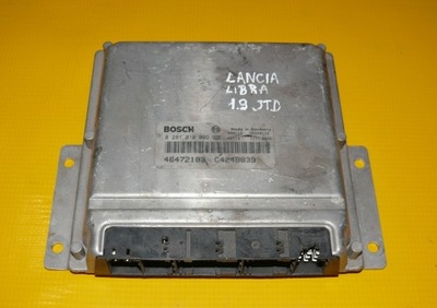 UNIDAD DE CONTROL DEL MOTOR LANCIA LYBRA 1.9 JTD 46472183 C424B839 BOSCH 0281010002  