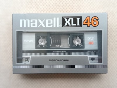 Kaseta MAXELL XLI 46, rok 1985